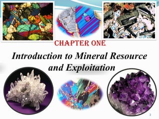 mineral exploration and resource evaluation | PPTX