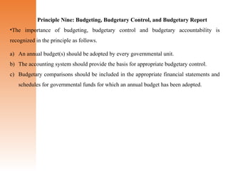 Government and Non for Profit Accounting lecture notes | PPTX