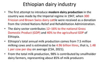 Milk Production Systems in the Tropics
• An estimated 80 to 90 percent of milk in developing
countries is produced in smal...