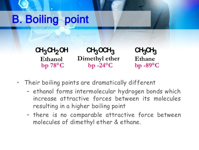 What is the boiling point of alcohol?