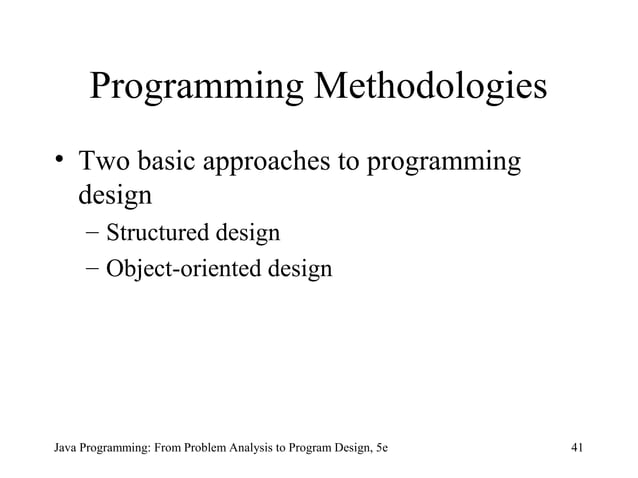 Chapter 1 - An Overview of Computers and Programming Languages | PPT