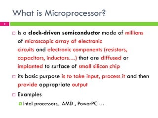 Introduction to Microprocessors | PPT