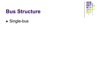 Bus Structure
 Single-bus
Figure 1.3. Single-bus structure.
MemoryInput Output Processor
 