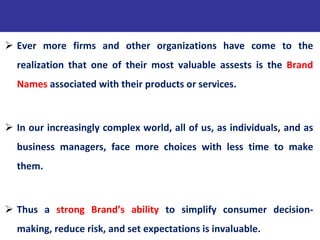 Brand management chapter 1 brands and brand management | PPT