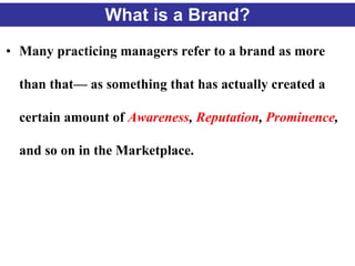 Brand management chapter 1 brands and brand management | PPT