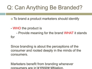 Chapter 1 brands and brand management | PPT