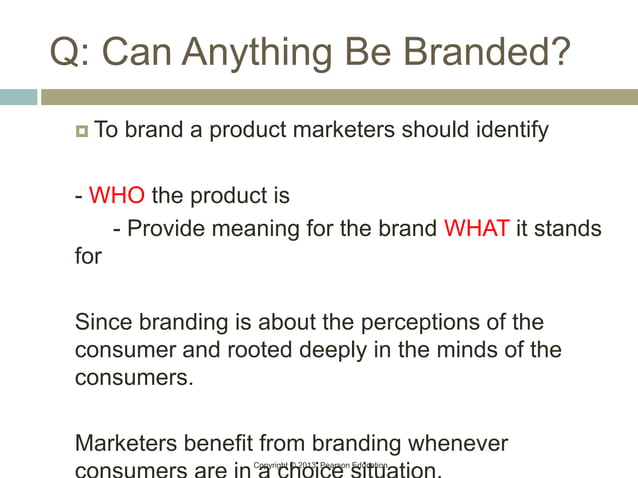 Chapter 1 brands and brand management | PPT