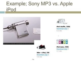 Copyright © 2013 Pearson Education
Example; Sony MP3 vs. Apple
iPod
 