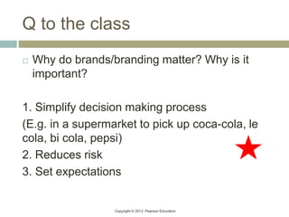 Chapter 1 brands and brand management | PPT