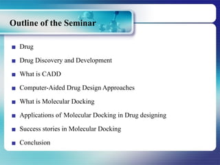 computer aided drug design chapter 1 unit 1 | PPTX