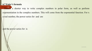 Chapter 1-Complex Analysis (2).pptx engineering | PPTX