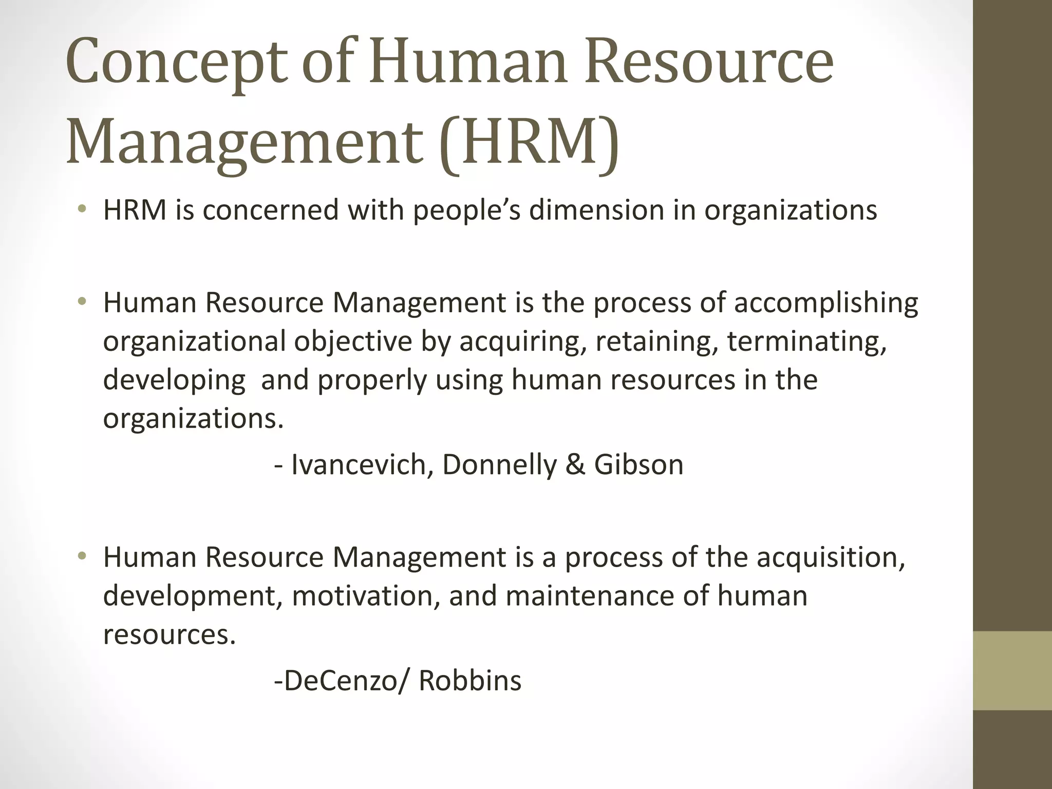 introduction to Human resource management (HRM) | PDF | Business ...