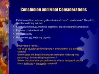 Chapter 1- The Art of Educational Leadership by Dr. Fenwick W. English, Presented by Dr. William Allan Kritsonis