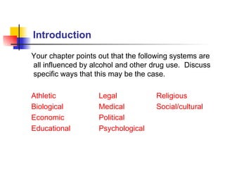 Chapter 1 Drug Use And Abuse | PPT | Illegal Drugs, Tobacco ...