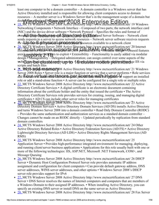 Chapter 1 exam 70-640 windows server 2008 active directory, config… | PDF