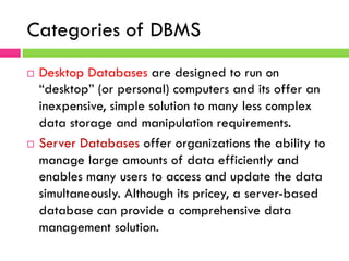 Chapter 1 Fundamentals of Database Management System | PDF