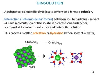 Solvent Dissolves Chapter 1 - General chemistry (Đại cương hoá học) | PPTX