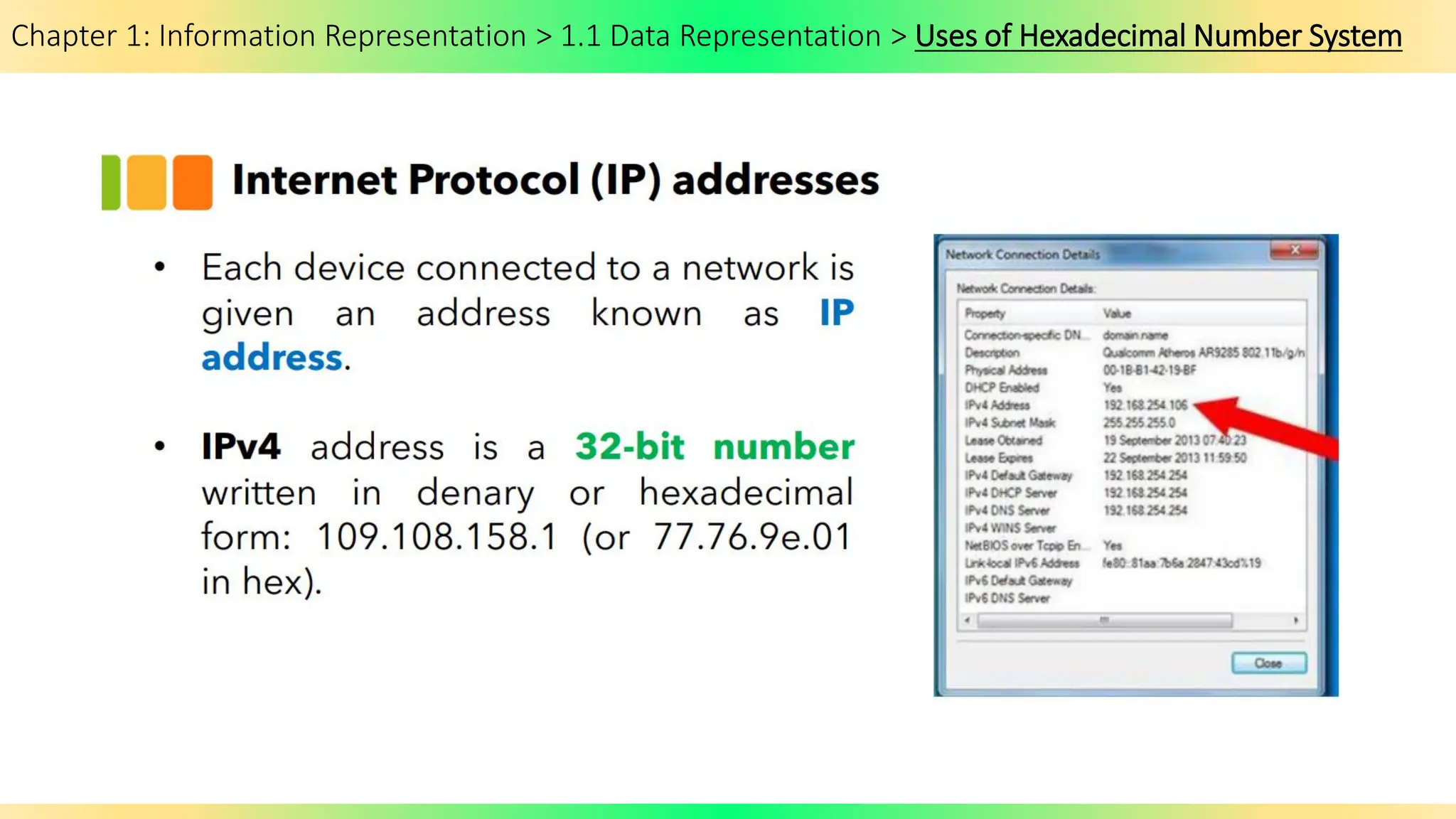Chapter 1: Information Representation > 1.1 Data Representation > Uses of Hexadecimal Number System
 