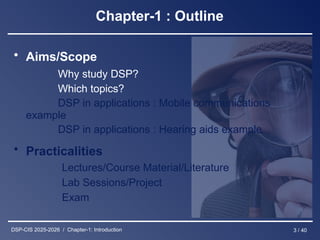 chapter1-Introduction-pp40 digital signal processing ch1 | PPTX