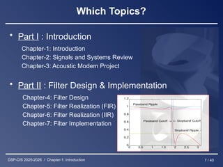 Dsp Ripples digital signal processing chapter one of sixteen | PPTX