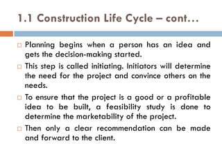 Chapter 1 introduction of construction engineering | PDF