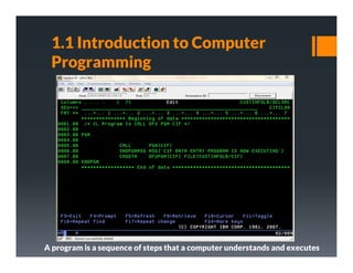 Comprehensive Introduction to Computer Programming Concepts and ...