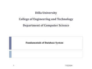 Chapter 1 - Introduction to Database Systems.ppt | Free Download