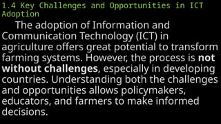 Introduction to ICT in Agriculture: Evolution, Impact, and Challenges ...