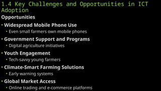 Introduction to ICT in Agriculture: Evolution, Impact, and Challenges ...