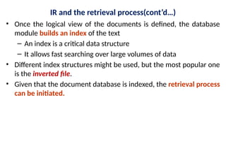 Chapter 1 - Introduction to IR Information retrieval ch1 Information ...