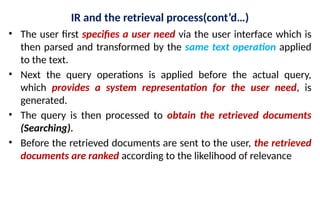Chapter 1 - Introduction to IR Information retrieval ch1 Information ...