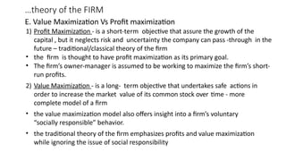 Comprehensive Introduction to Managerial Economics and Firm Theory | PPTX
