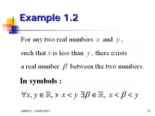 SM0013 - 24/05/2011 12
Example 1.2Example 1.2
 