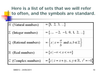 Mathematics Sets and Logic Week 1