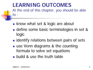 Mathematics Sets and Logic Week 1