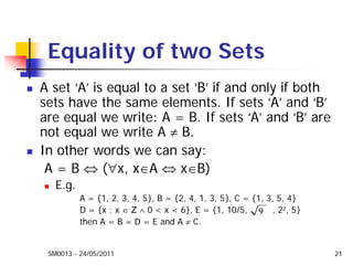 Mathematics Sets and Logic Week 1