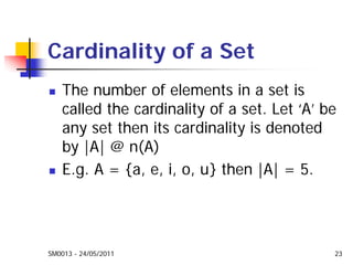 Mathematics Sets and Logic Week 1