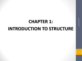 Chapter 1 introduction to structure | PPT