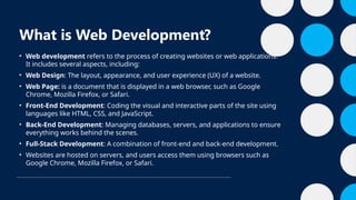 My Web Development Introduction Chapter 1 - Introduction to Web Development.pptx