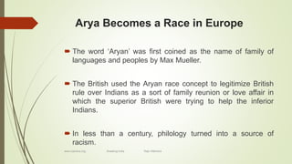 Lesson 1 : Inventing the Aryan Race | PPTX