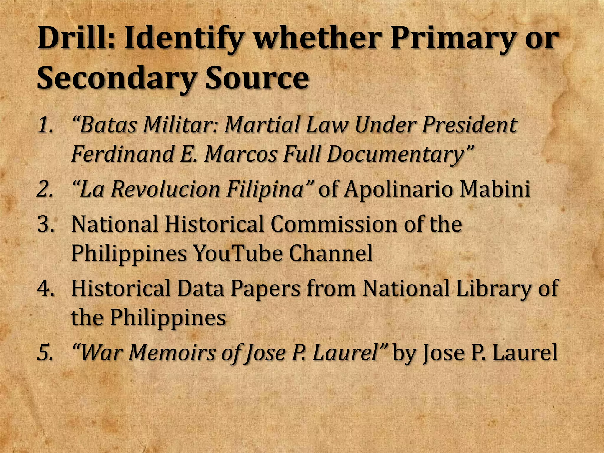 Readings In Philippine History Chapter 1 Meaning And Relevance Of Readings In Philippine History Chapter 1 Meaning And Relevance Of