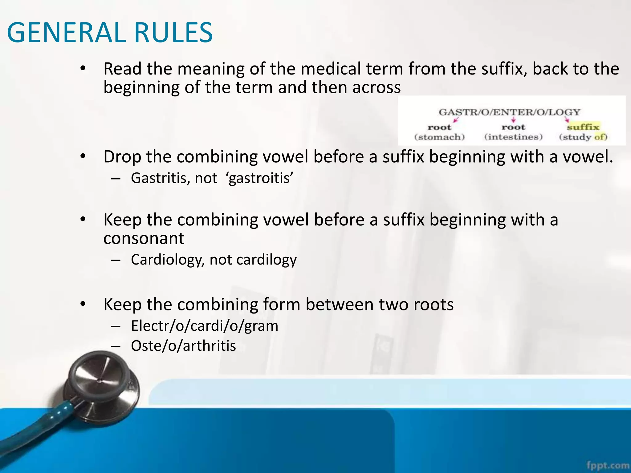 Chapter 1 medical terminology | PPTX