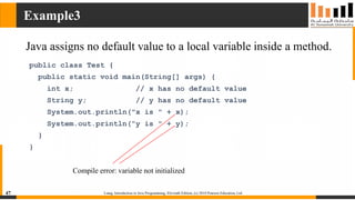 Chapter 1 - Objects and Classes - Slides covering Introduction to ...