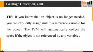 Chapter 1 - Objects and Classes - Slides covering Introduction to ...