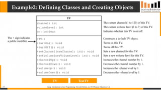 Chapter 1 - Objects and Classes - PPT presentation covering Classes and ...