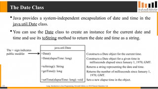 Chapter 1 - Objects and Classes - PPT presentation covering Classes and ...