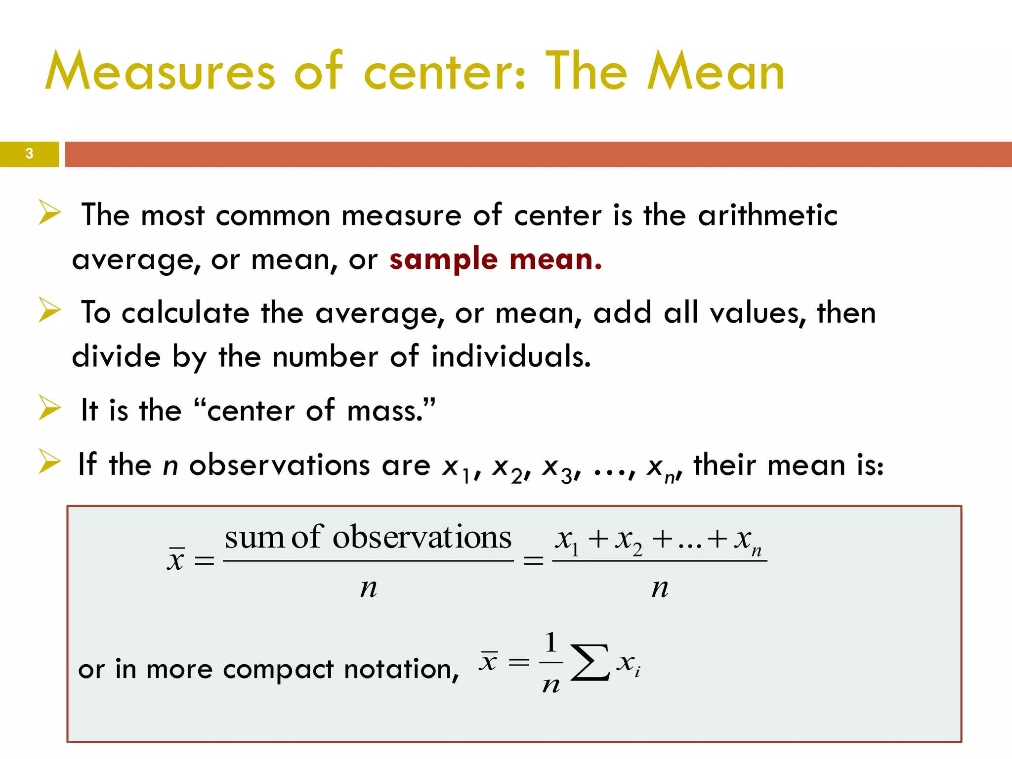 Describing Distributions with Numbers | PDF