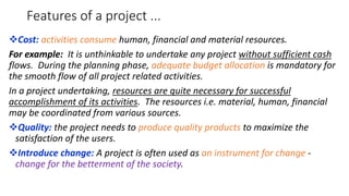 Chapter 1-Project Management power point pptx | PPTX