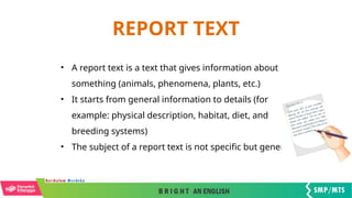 Chapter 1 REPORT TEXT MATERIALS AND LEARN | PPTX