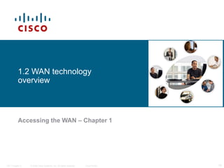 1.2 WAN technology
           overview



           Accessing the WAN – Chapter 1




ITE I Chapter 6   © 2006 Cisco Systems, Inc. All rights reserved.   Cisco Public   10
 